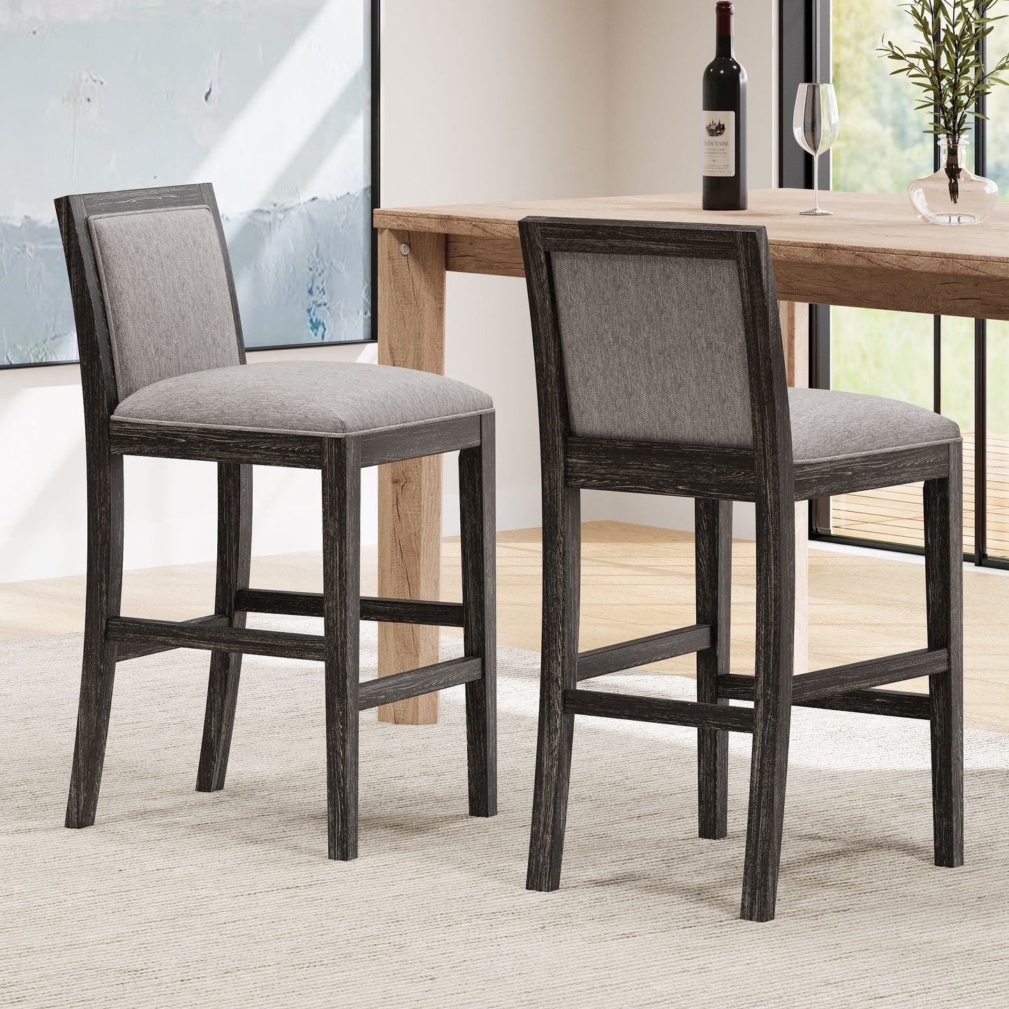 Upholstered Barstools (Set of 2)