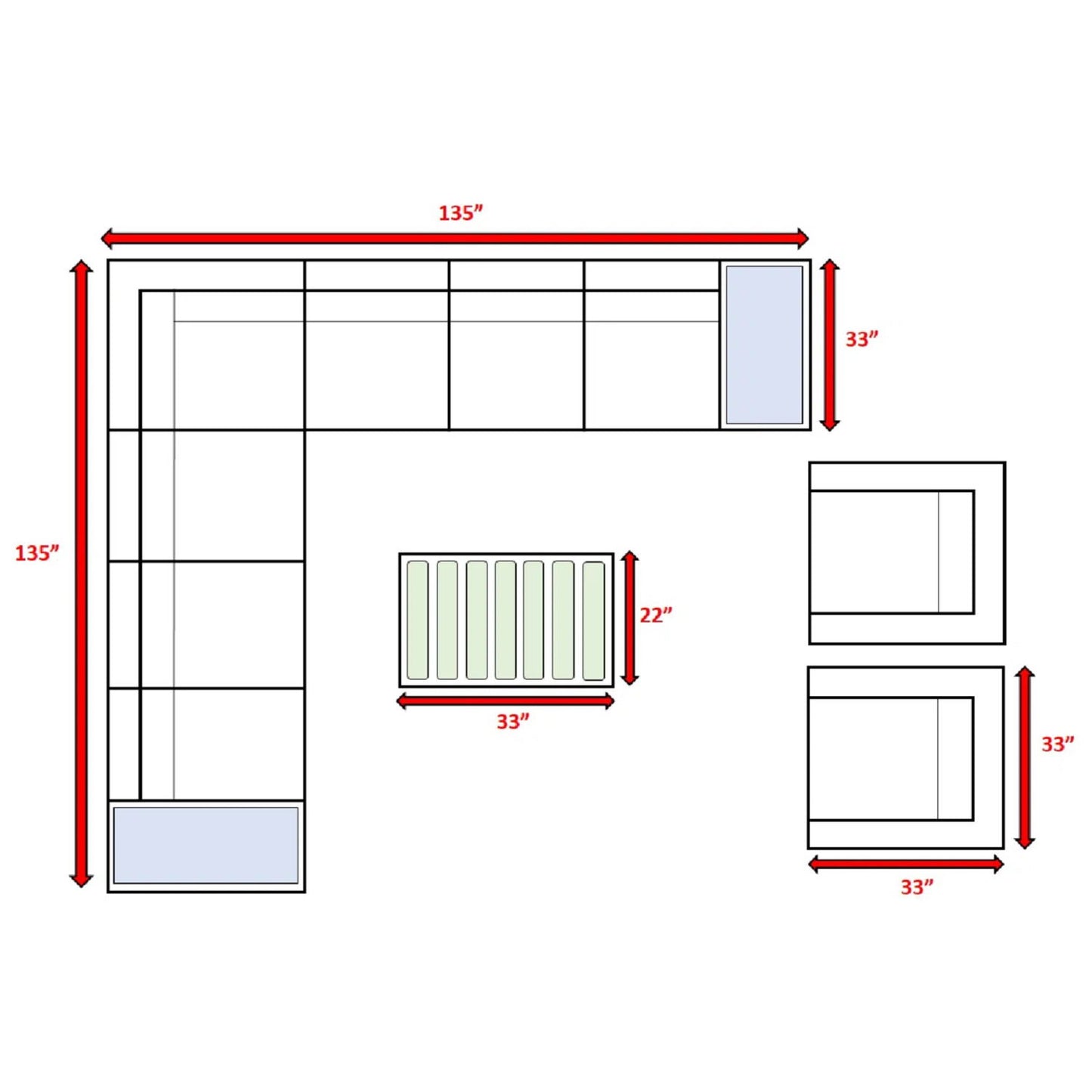 Sectional, Stylish Entertainment, Outdoor Living