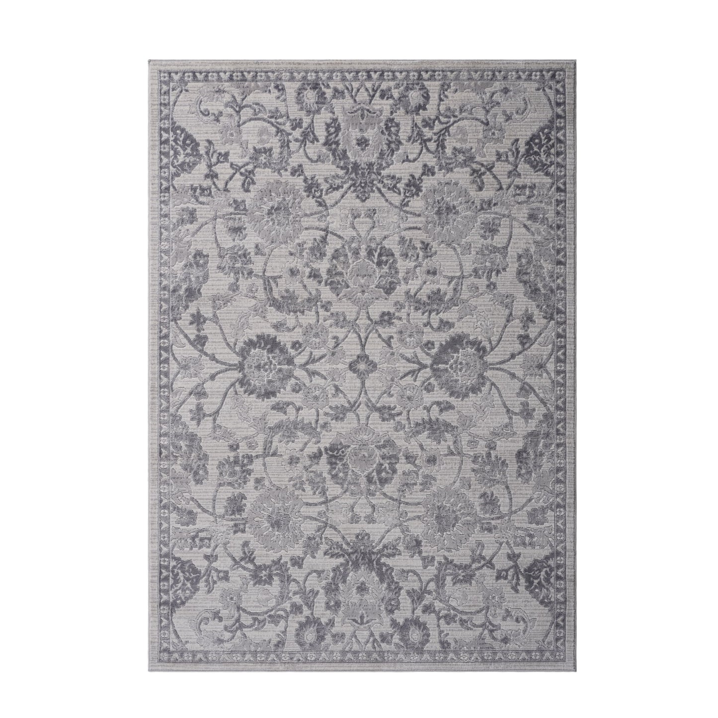 Marfi - 8' X 10' Oriental Area Rug - Gray / Silver