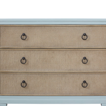 3 Drawers Hall Chest With Cane Fronts