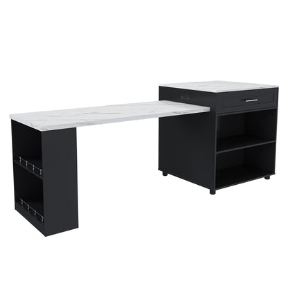 Expandable Kitchen Island With Power Outlet