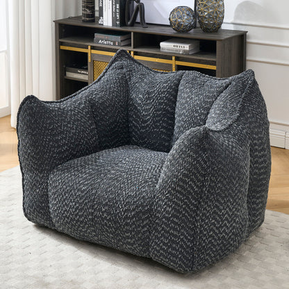 Comfortable Chenille Sofa Chairs With Highly Resilient Foam For Living Rooms And Bedrooms