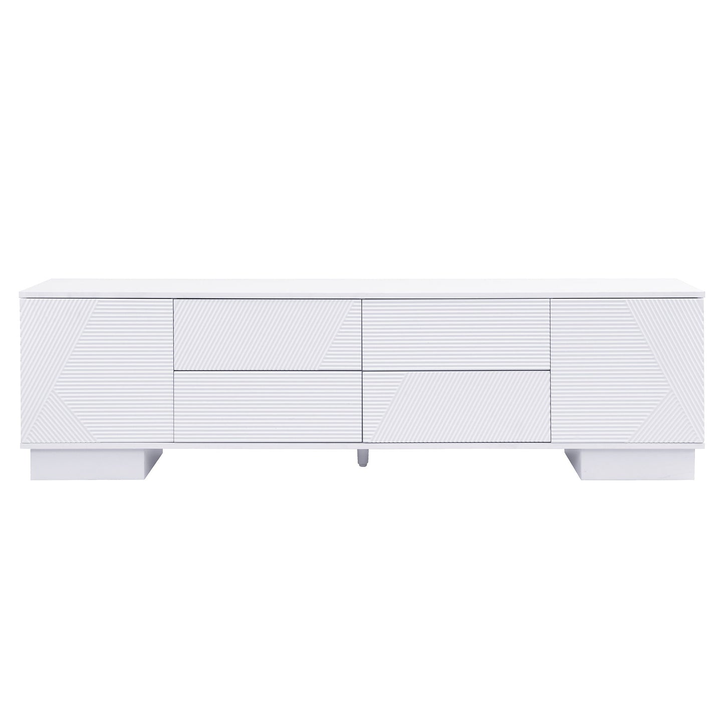 Modern TV Stand With Storage Cabinets, 4 Drawers