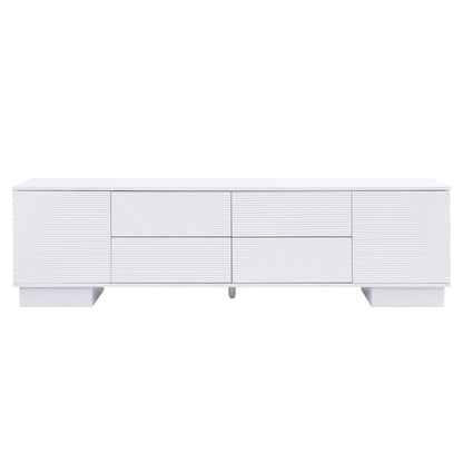 Modern TV Stand With Storage Cabinets, 4 Drawers