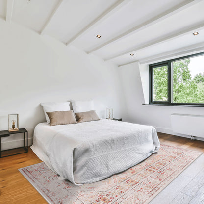 Maval - 6' X 9' Washable Area Rug - Beige