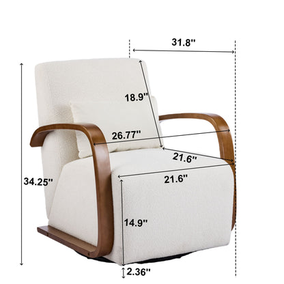360° Swivel Accent Chair - Beige