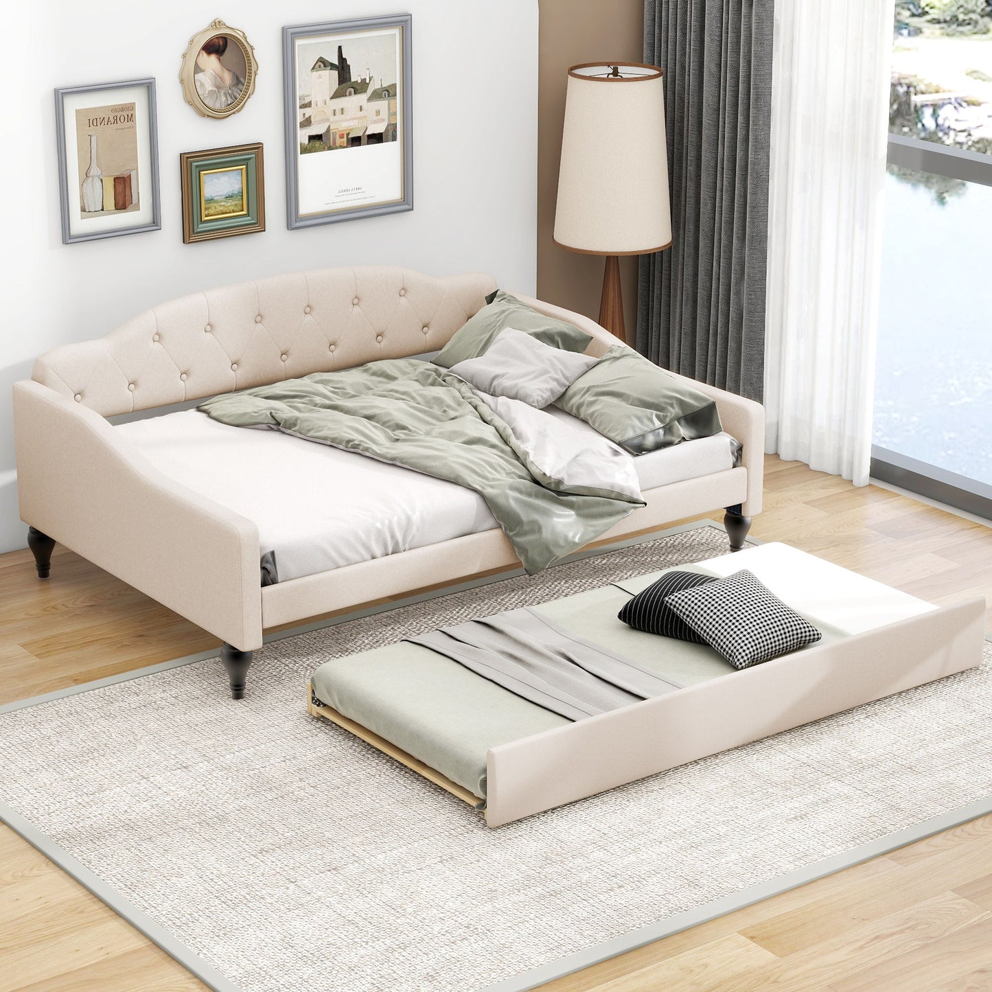 Upholstered Tufted Daybed