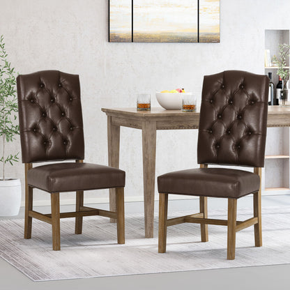 Elegant Dining Chair With Button Tufted Design