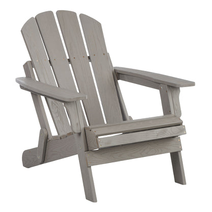 Oversize Outdoor Folding Adirondack Chair - Gray