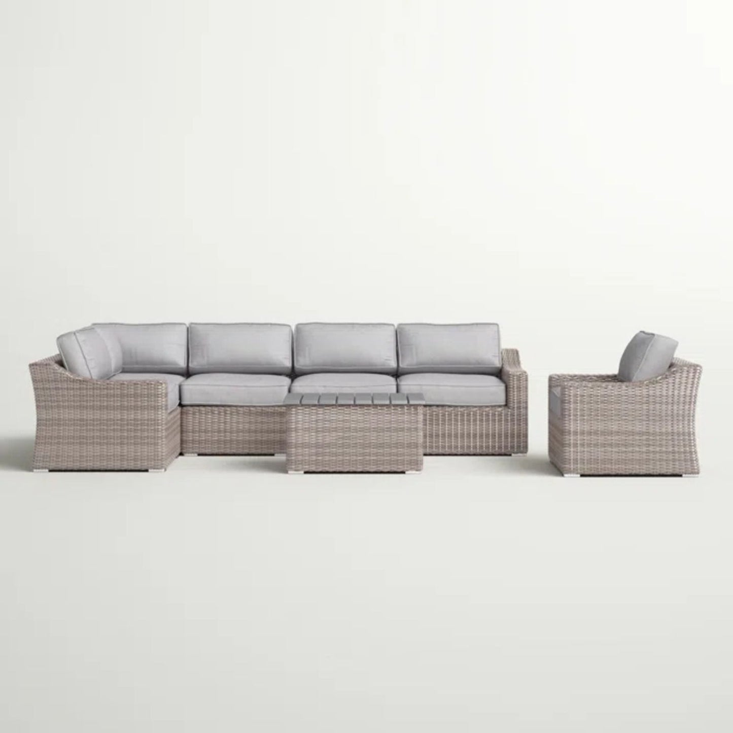 Stylish Sofa Seating Group With Cushions Perfect For Outdoor Gatherings
