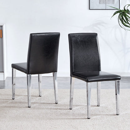 Elegant Upholstered Chairs & Metal Legs