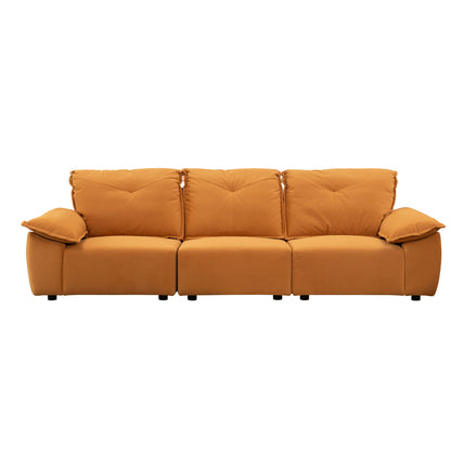 Modern Sofa With Removable Pillowcase And Backrest