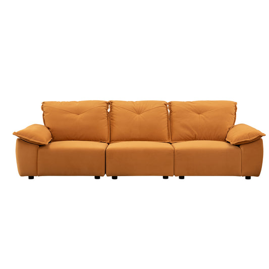 Modern Sofa With Removable Pillowcase And Backrest