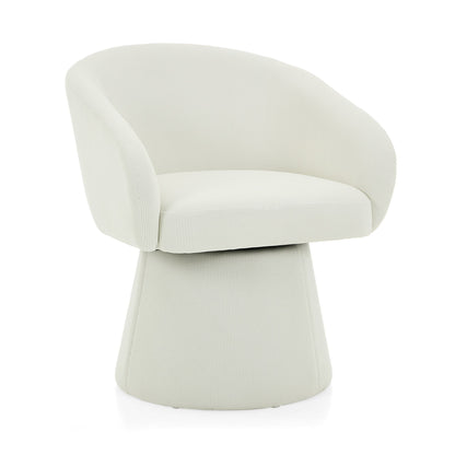 Modern Swivel Accent Chair With Ergonomic Barrel Design