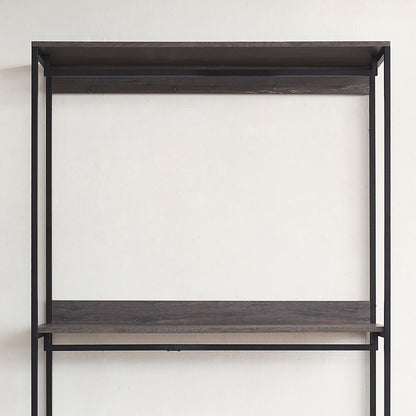 Monica - Farmhouse Industrial Wood Walk In Closet