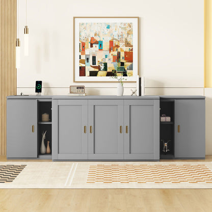 Murphy Bed With Shelves, Cabinets And USB Ports