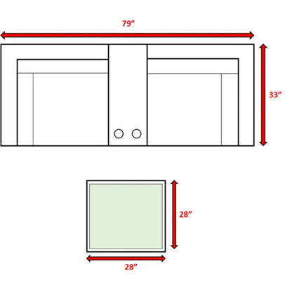 Wicker Seating Group Set With Table And Cushions
