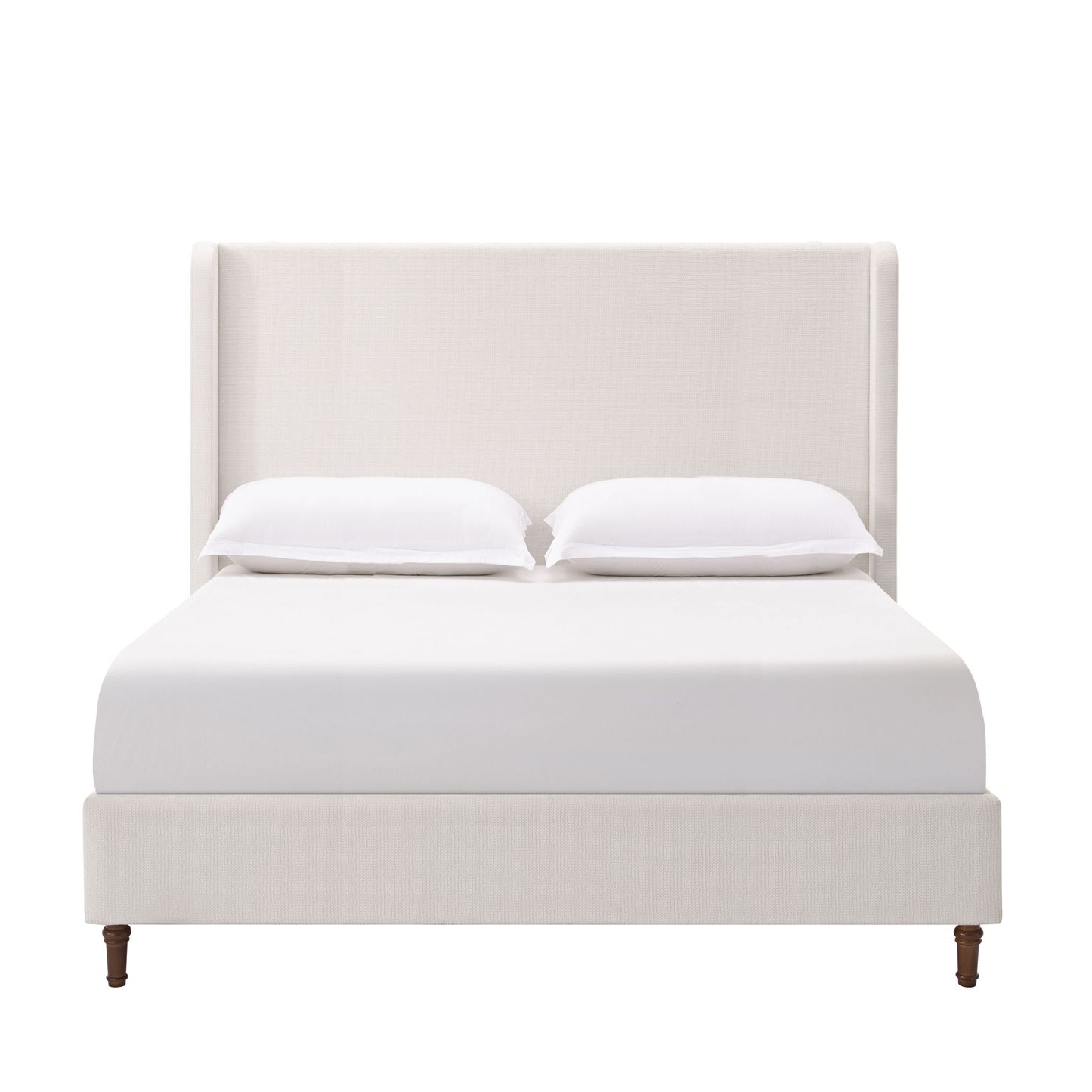Harper - Tall Headboard Upholstered Bed / High Headboard / Elegant Simplicity / No Box Spring Needed