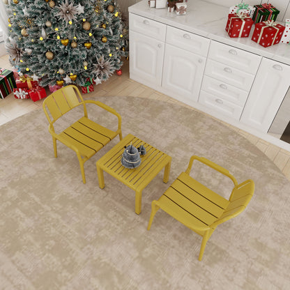 3 Piece Indoor / Outdoor Leisure Table And Chair Set