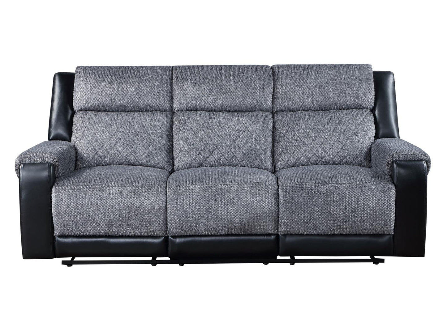 Global Dual Reclining Sofa - Dark Gray