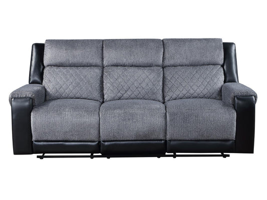 Global Dual Reclining Sofa - Dark Gray