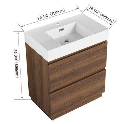 Modern Freestanding Bathroom Vanities With Single Sink Combo