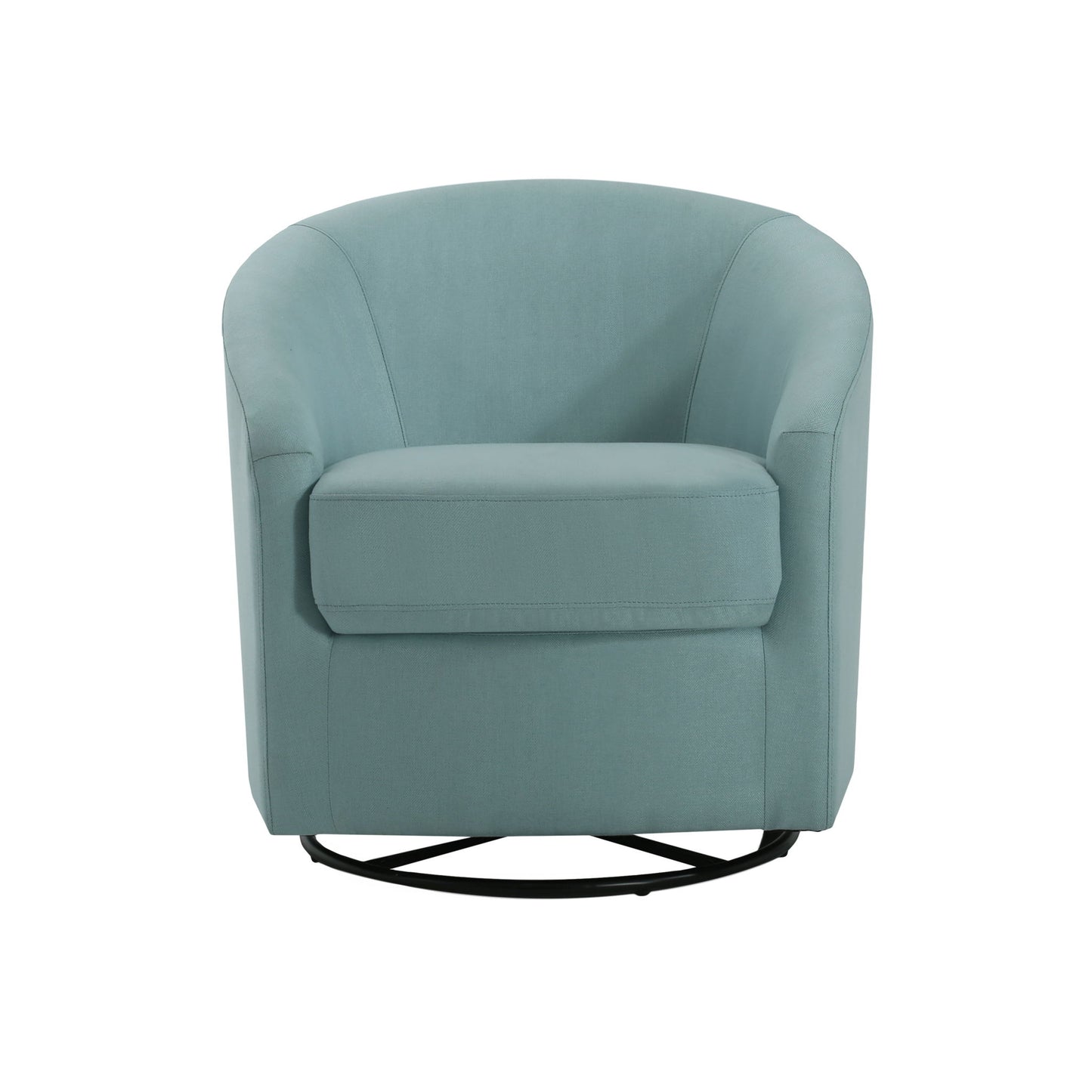 Contemporary Swivel Glider Chair With 360 Degree Rotation