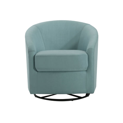 Contemporary Swivel Glider Chair With 360 Degree Rotation