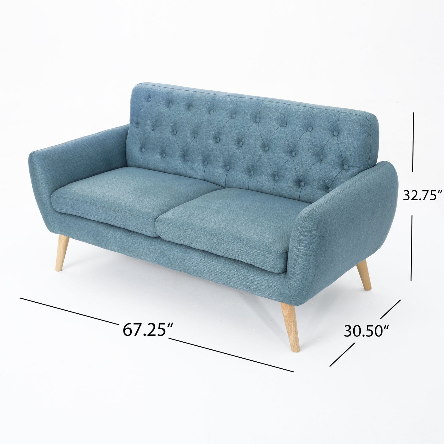 Mid - Century Tufted Loveseat