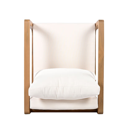 Outdoor Lounge Chair With Oversized Cushion Set For Patio