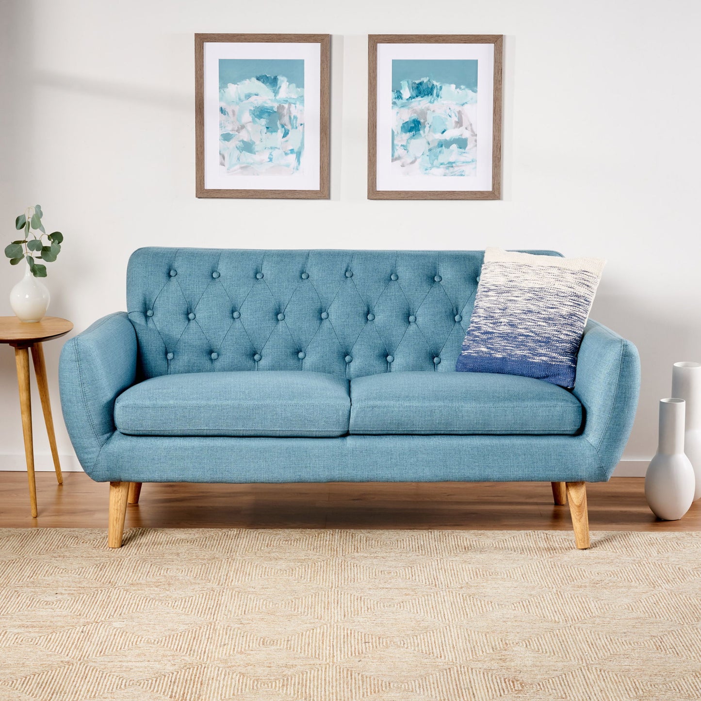 Mid - Century Tufted Loveseat