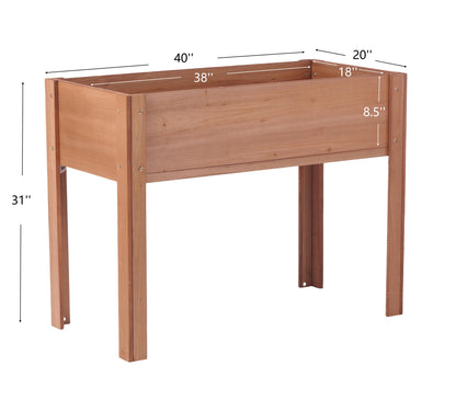 Raised Garden Bed With Legs, Elevated Planter Box For Outdoor Plants