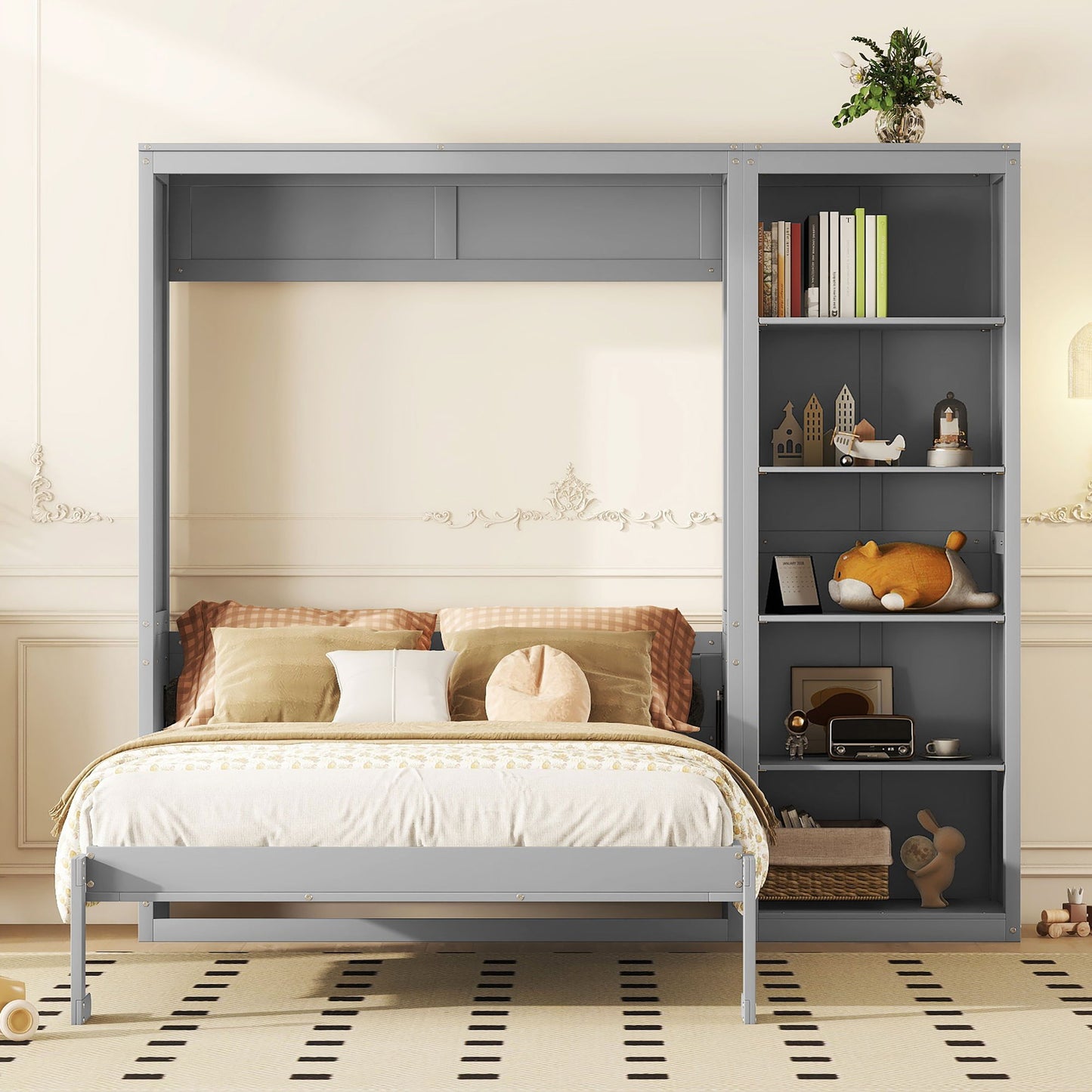 Multifunction Murphy Wall Bed With Shelves