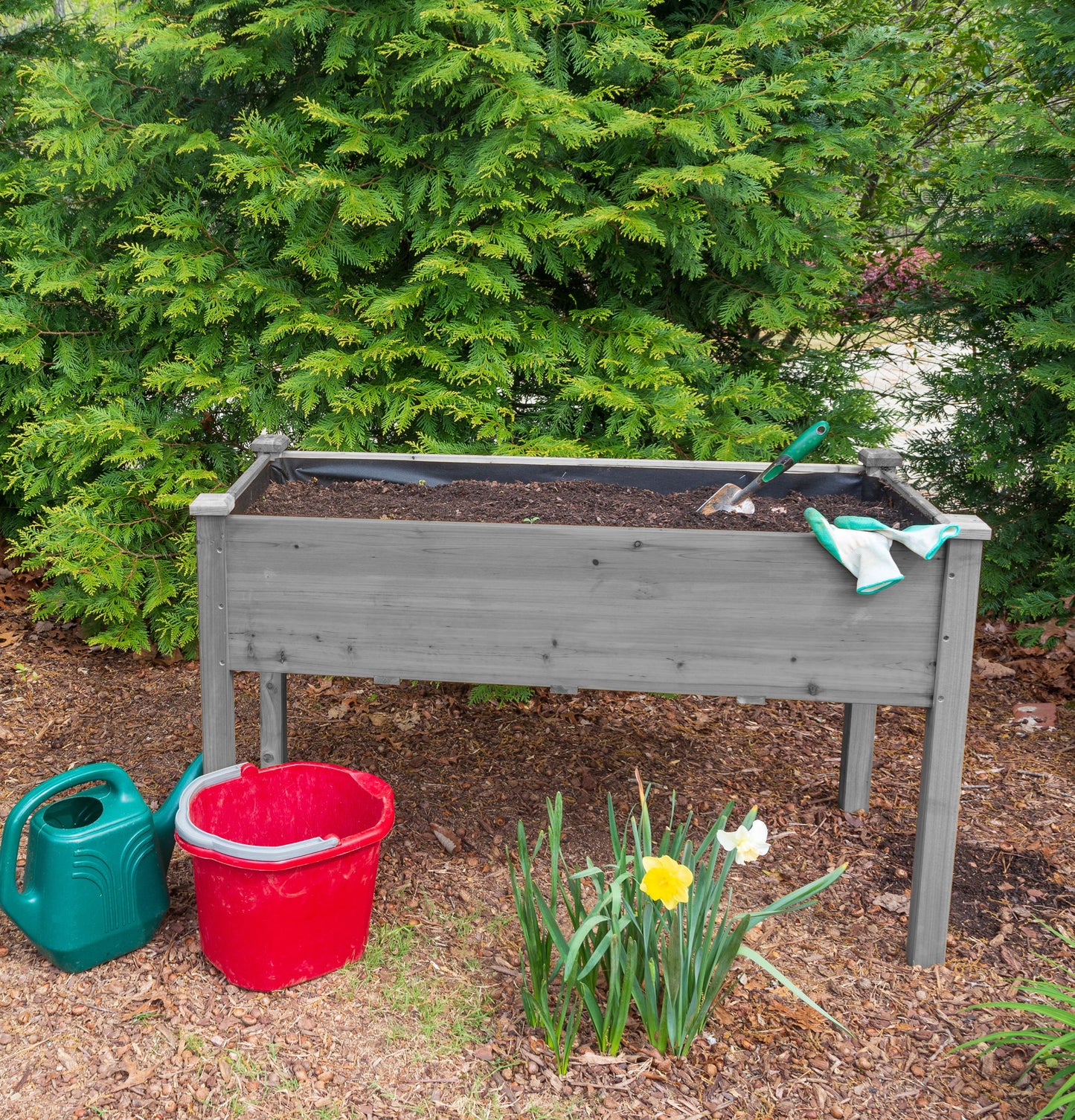 Raised Garden Bed With Legs, Elevated Planter Box For Outdoor Plants
