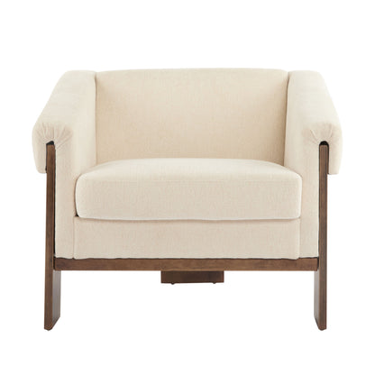 Sierra - Vintage Modern Accent Chair With Deep Cushions And Wide Armrests