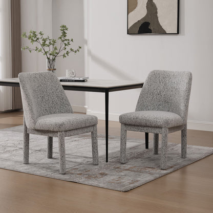 Wide Minimalist Dining Chair (Set of 2)