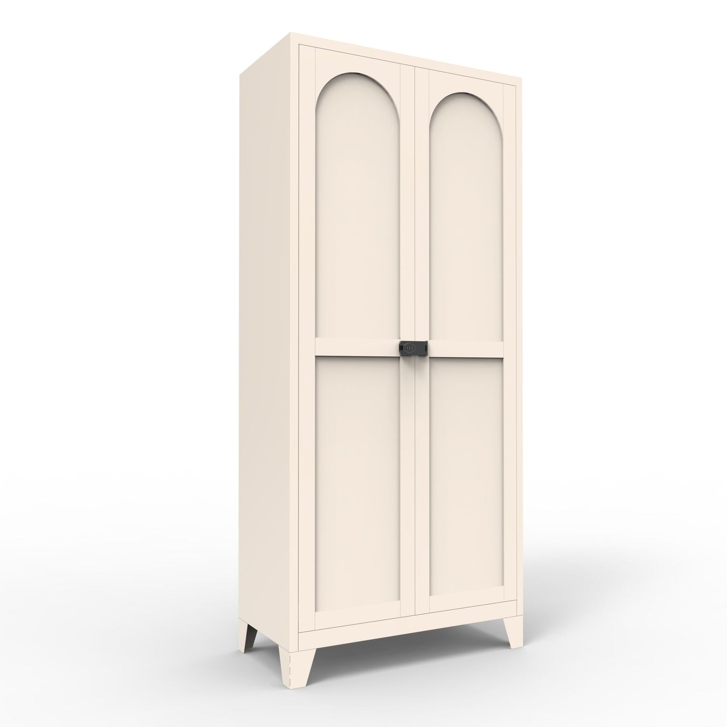 Shapely Doors Cabinet, Metal Storage Cabinet With Doors And Adjustable Shelves