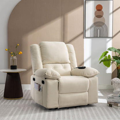 Massage Recliner Power Lift Chair With Adjustable Massage And Heating Function