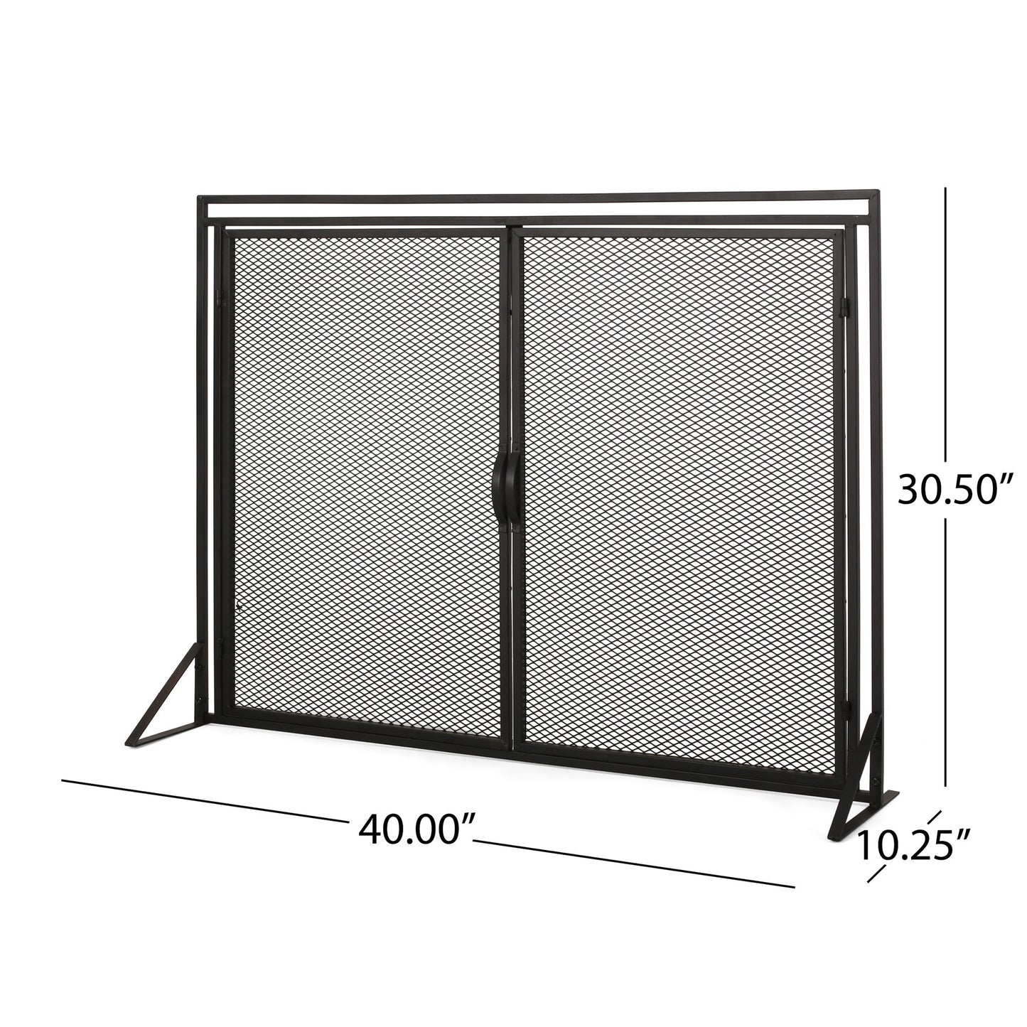 Samantha - Iron Fireplace Screen 2 Door Design