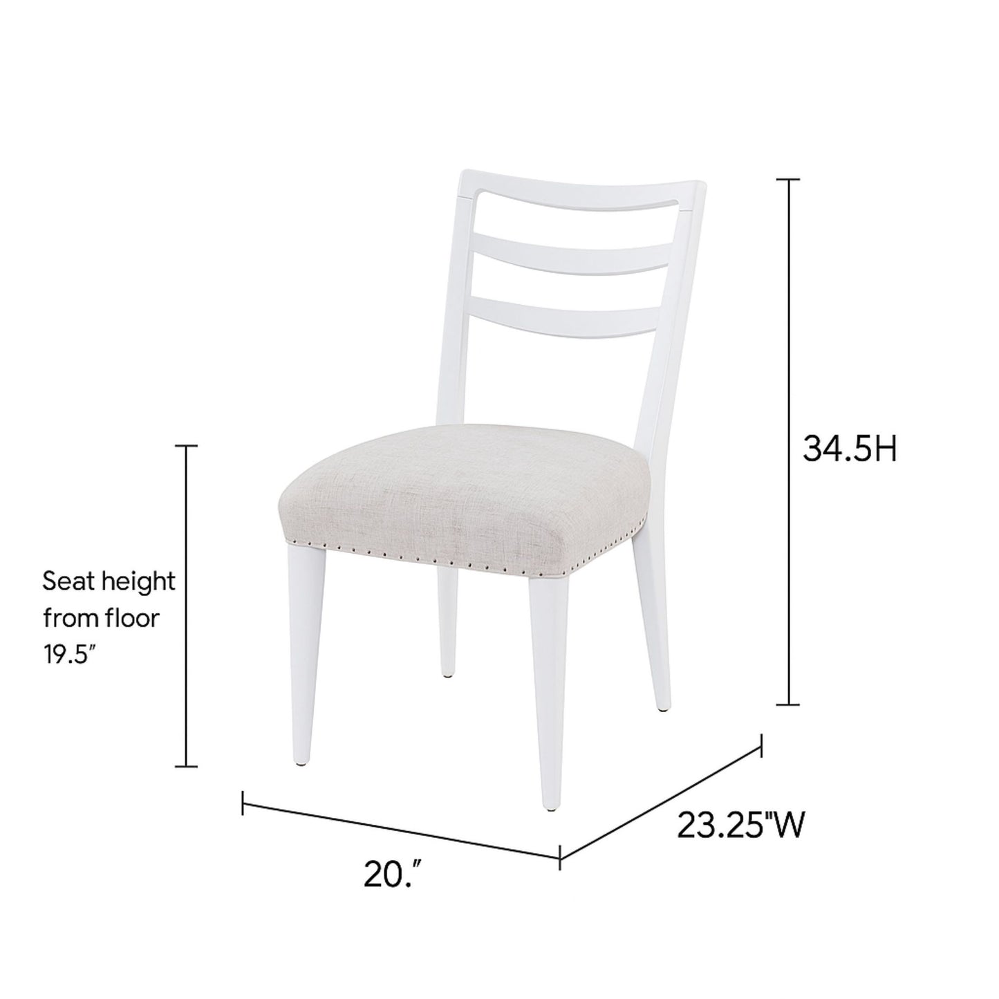Ladderback Side Dining Chair (Set of 2)