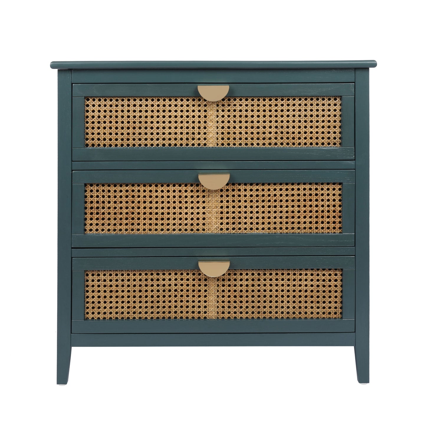3 Drawer Cabinet, Natural Rattan, American Furniture