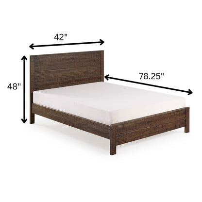 Albany - Bed Frame With Headboard, Heavy Duty Modern Rustic Design