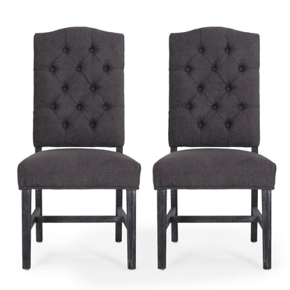 Elegant Dining Chair With Button Tufted Design
