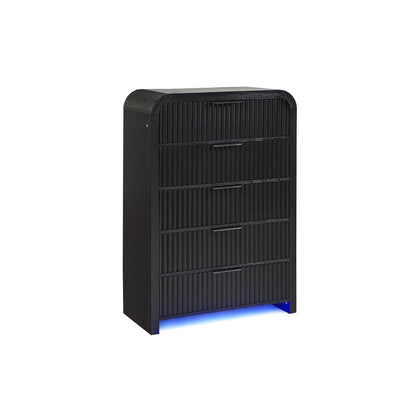 Beverly - Chest, LED Lighting - White / Black