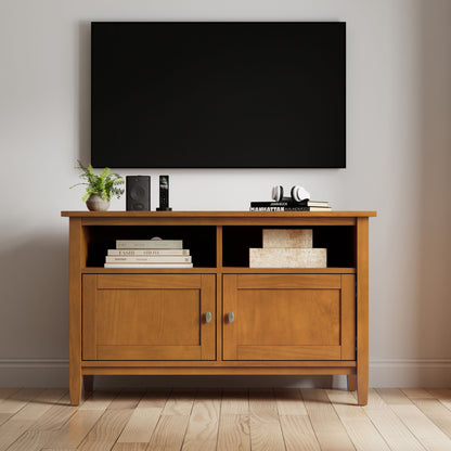 Warm Shaker - TV Media Stand Handcrafted - Brown