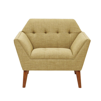 Modern Lounge Chair With Button Tufting