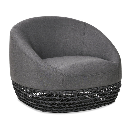 Willow - Upholstered Patio Deep Seating Armchair, Wicker Frame