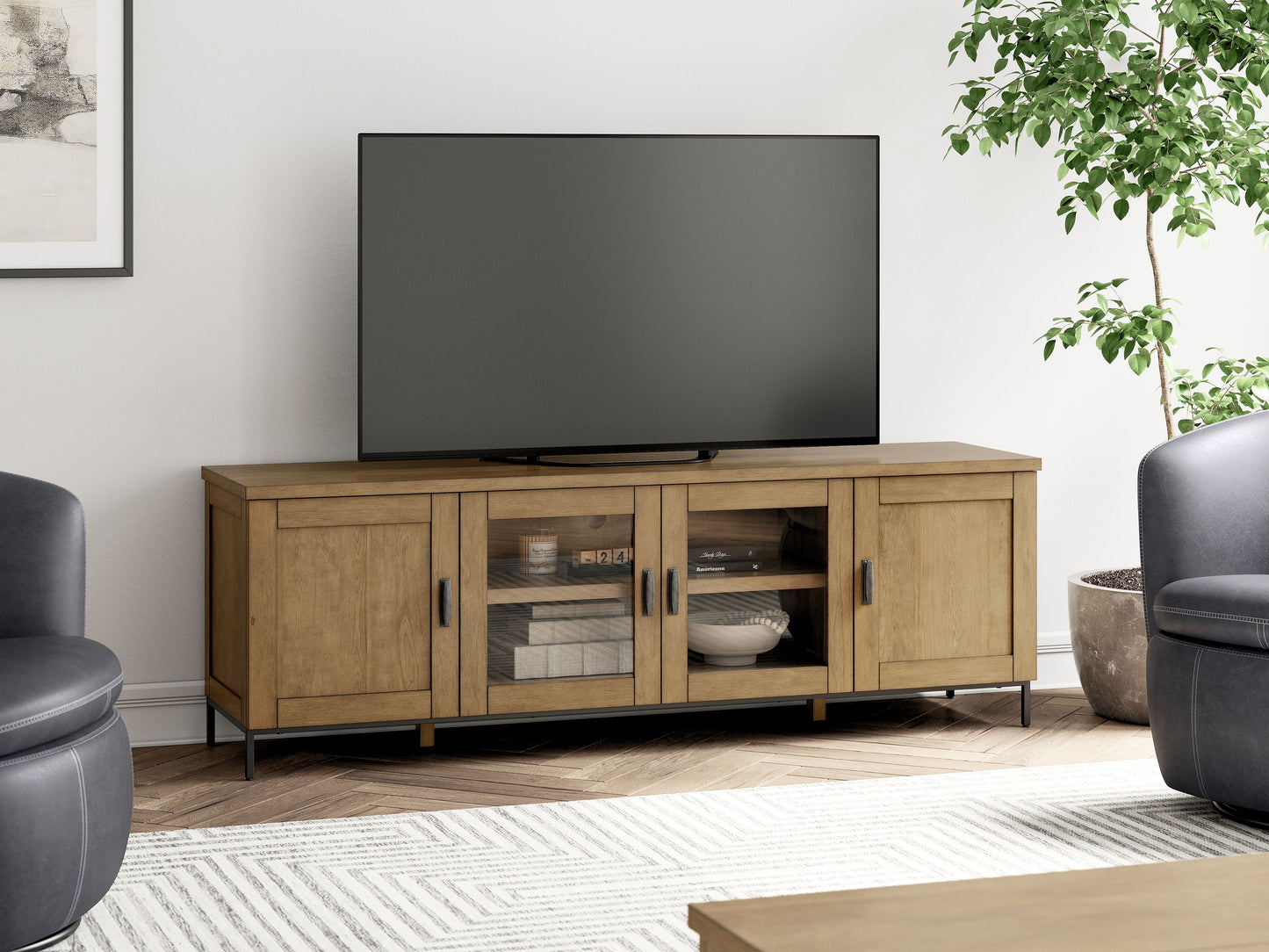 Torlanta - Extra Large TV Stand - Brown