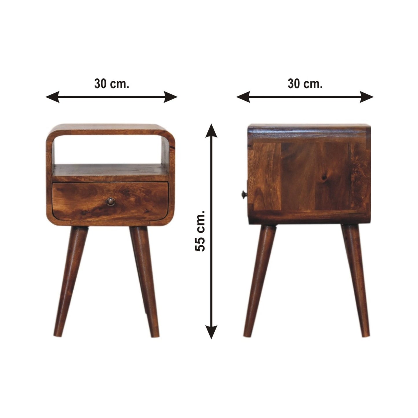 Mini Open Bedside Nightstand