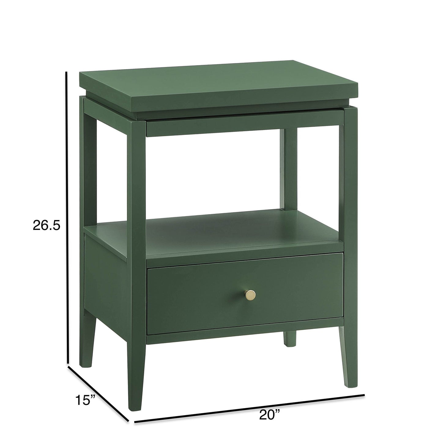 Olana -1 Drawer Nightstand With Floating Top Design